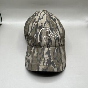 DUCKS UNLIMITED Camo Baseball Cap Hunting Mens One Size Adjustable Marsh Grass
